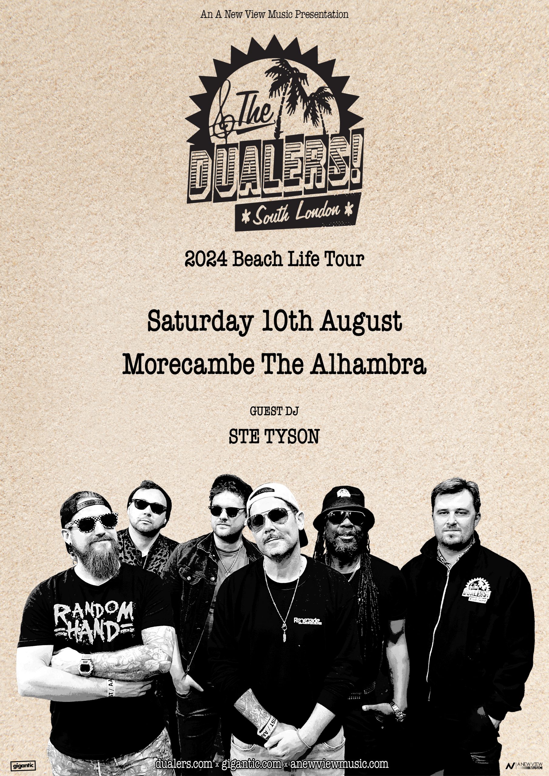 The Dualers Tour 24_Morecambe+Support_Poster